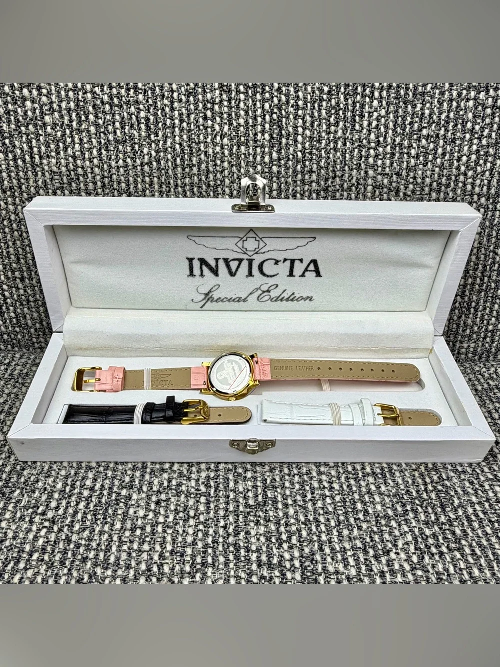 Invicta Wildflower 13968 Women’s Watch 3 Leather Straps Box NEW Untested